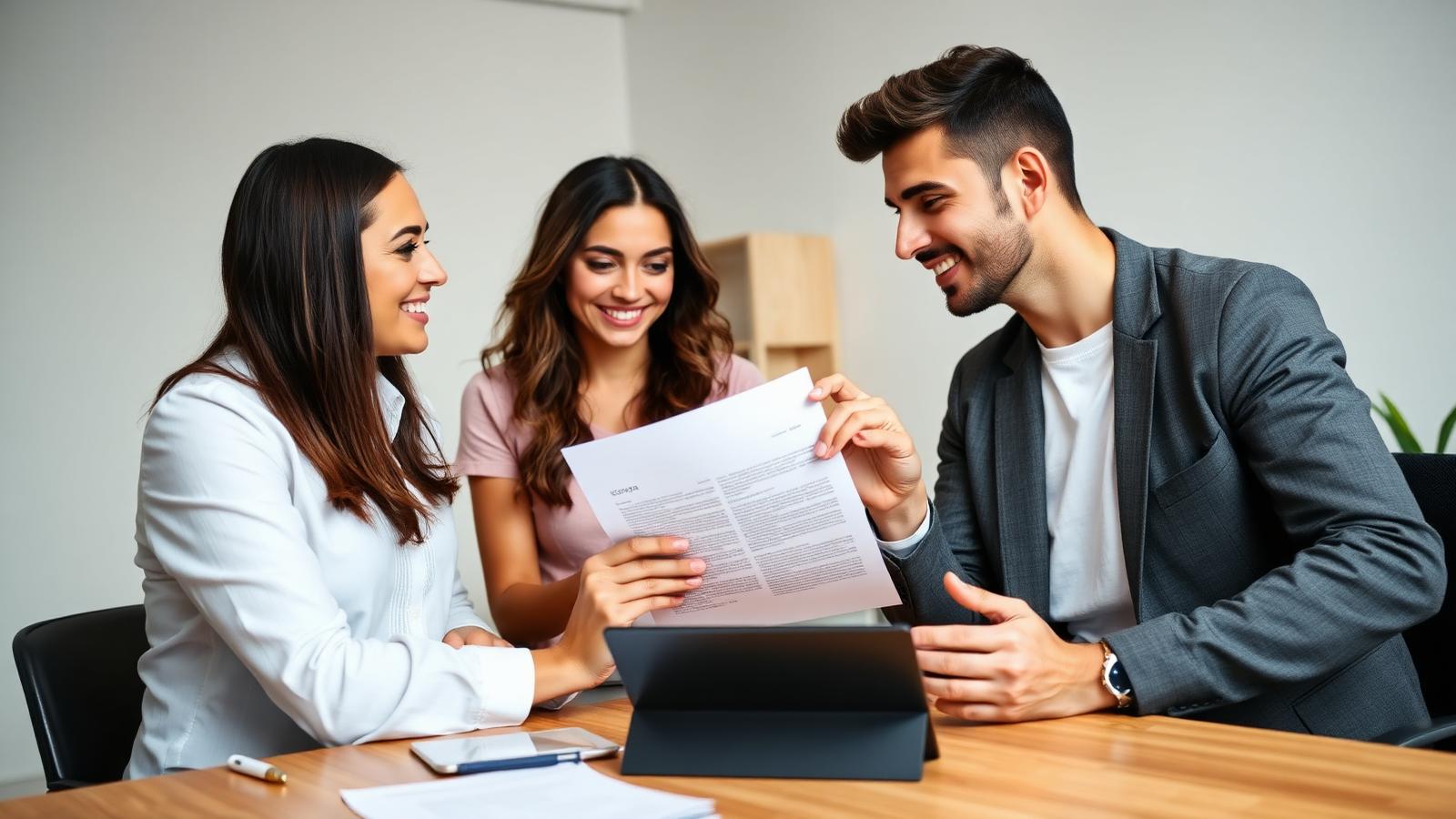 Profissional autônomo em atendimento sobre financiamento imobiliário