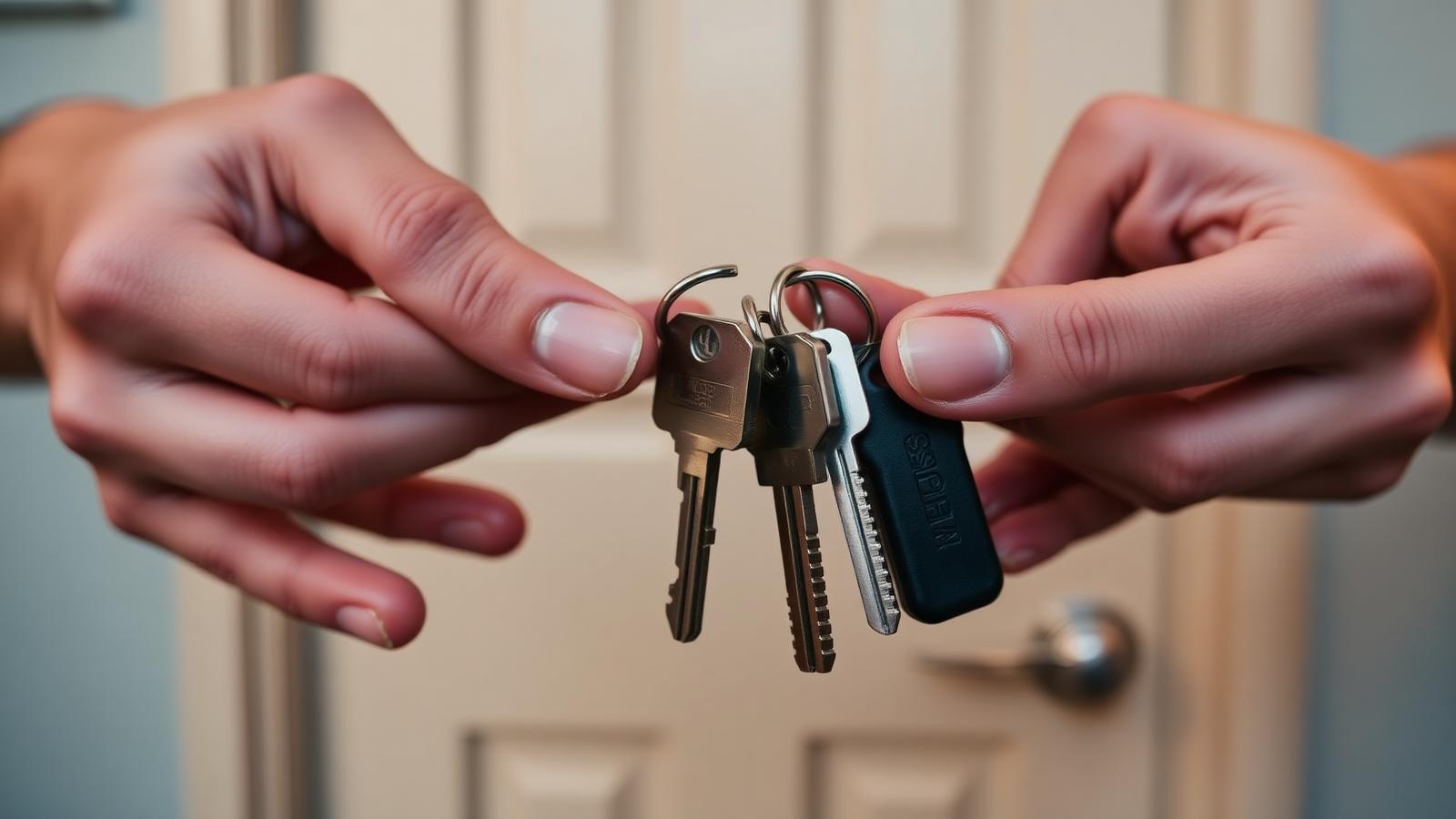 Chaves de apartamento entregues a novos proprietários